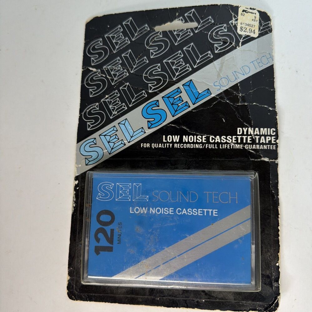New in Box Vintage SEL Sound Tech Low Noise Cassette Tape 120 Minutes -hh